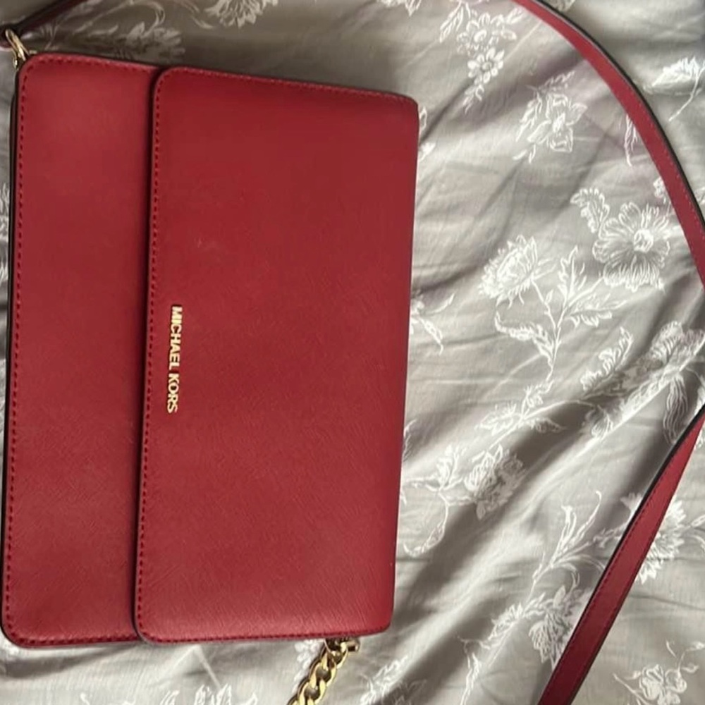 Michael Kors Red Crossbody Bag